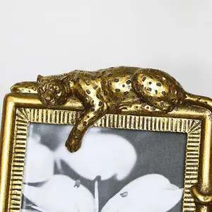 Melody Maison Gold Leopard Photo Frame