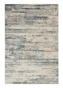 Beige Abstract Grey Abstract Luxurious Modern Easy to clean Rug for Dining Room Bed Room and Living Room-160cm (Circle)