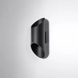 Penne Aluminium Black 1 Light Classic Wall Light