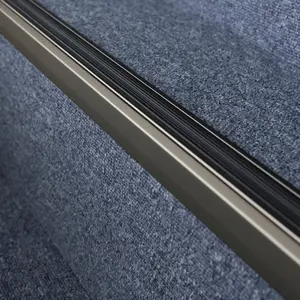 Anodised aluminium anti non slip stair edge nosing trim 900mm x 46mm x 30mm A38 inox