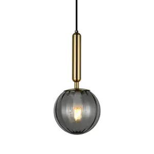 Luminosa Ravena Modern 1 Light Slim Pendant Ceiling Light, E27 LED