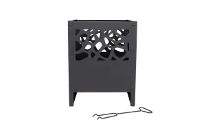 La Hacienda Fire basket Steel Matt Black Firepit