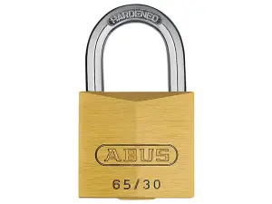 ABUS Mechanical 65/30mm Brass Padlock Carded