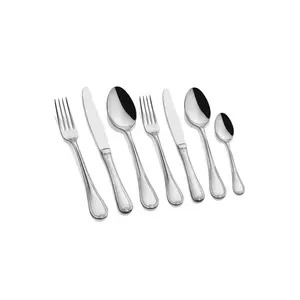 Rosalind Wheeler Frisco 42 Piece Stainless Steel Cutlery Set , Service for 6 Silver