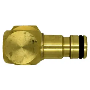 Brass Snap-On Hose Lock Revolving Elbow with Female Thread 3/4" BSP