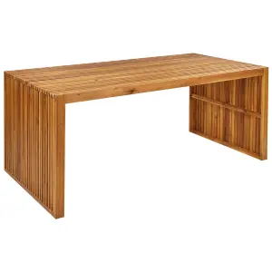 Garden Table Wood Light Wood SULZANO