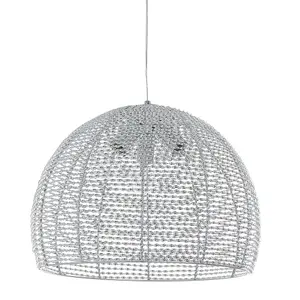 Luminosa Modern Hanging Pendant Fixed Chrome 3 Light , E27