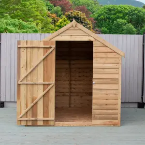 Shire Pressure Treated Overlap 8x6 Single Door Value Shed with Window