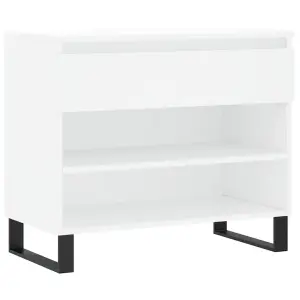 Berkfield Shoe Cabinet White 70x36x60 cm Engineered Wood