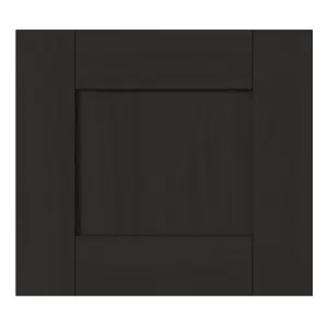 GoodHome Verbena Matt charcoal Shaker Drawer front, bridging door & bi fold door 400mm