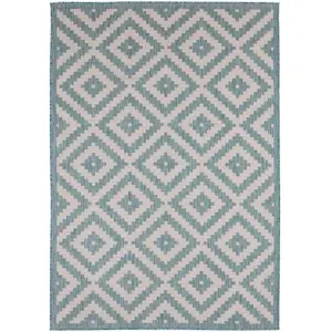 Ecology Collection Outdoor Rugs in Aqua  100AQ