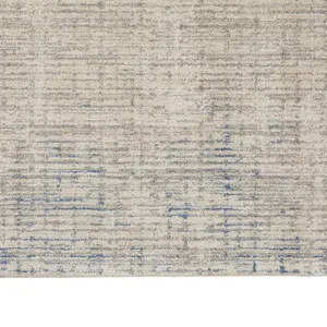 Beige Modern Easy to Clean Abstract Rug for Living Room, Bedroom, Dining Room - 229cm X 300cm