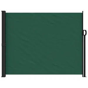 Berkfield Retractable Side Awning Dark Green 160x600 cm