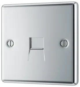 GoodHome Chrome 1 gang Master telephone socket