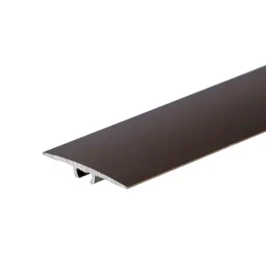 Anodised aluminium door floor bar edge trim threshold 900mm x 36mm a68 brown