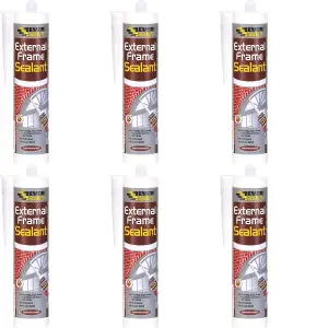 Everbuild External Frame Acrylic Sealant, Brown, 290 ml     EXTBN (n) (Pack of 6)