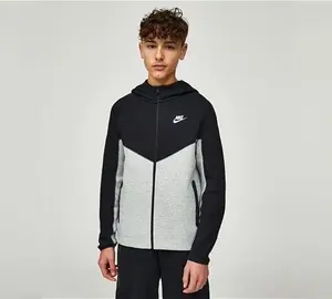 Nike Junior Tech Fleece Full Zip Hoodie - Grey - Size S/B