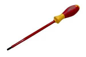 WIHA Slotted Electricians Screwdrivers Insulated VDE Slim Fit SoftFinish 1000v 5.5mm x 175mm 00827