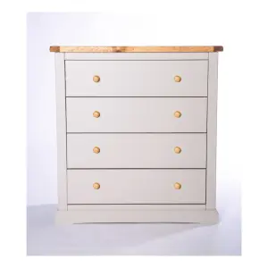 Loreo 4 Drawer Chest of Drawers Wood Knob