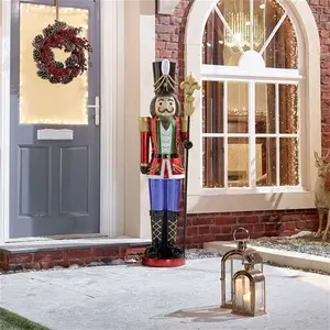 The Winter Workshop - 5.2ft LED Soldier Nutcracker (Christian 5.2ft Model) | Robert Dyas