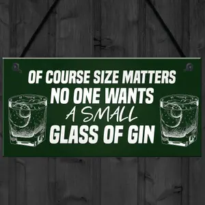 Red Ocean Funny Gin Sign Gifts For Her Novelty Home Bar Man Cave Gifts For Friend