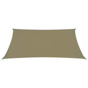 Berkfield Sunshade Sail Oxford Fabric Rectangular 3.5x5 m Beige