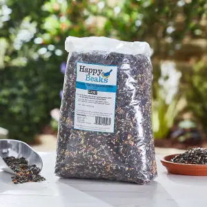 Happy Beaks Premium Blue Tit Specialist Bird Seed Food Mix (5kg) High Energy Feed for Wild Birds