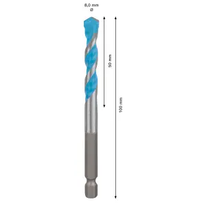 Bosch Professional Hex Multi-purpose Drill bit (Dia)8mm (L)100mm