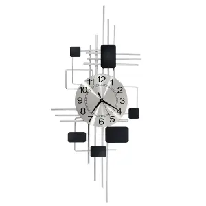 Modern Luxury Large Wall Clock  Decorative Big Clock for Living Room & Home Decor