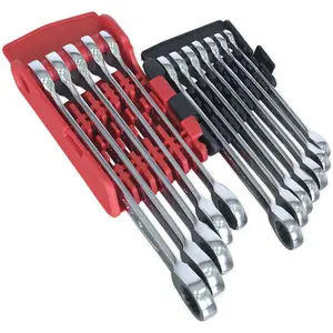 Premium 12-Piece Ratchet Spanner Set - Metric Chrome Vanadium Tools