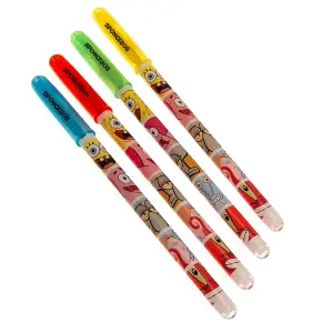 SpongeBob SquarePants Infographic Gel Pen Set (Pack of 4) Multicoloured (One Size)