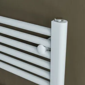 Agadon Grace Electric Towel Radiator - 1200 x 600 mm White - 600 W