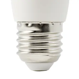 Diall E27 2.2W 250lm Frosted Candle Warm white LED Light bulb