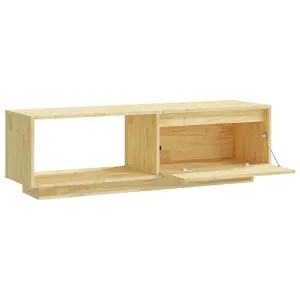 Berkfield TV Cabinet 110x30x33.5 cm Solid Pinewood