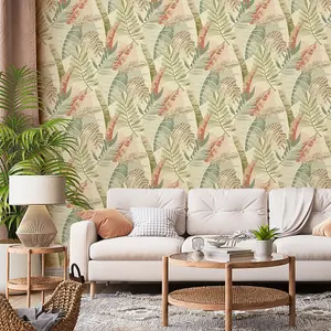 Belgravia Décor Sarika Green/Gold Wallpaper