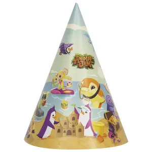 Animal Jam Beach Party Hats (Pack of 8) Multicoloured (One Size)