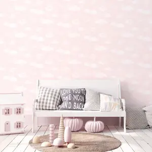 Galerie Tiny Tots 2 Pink Cloud Smooth Wallpaper