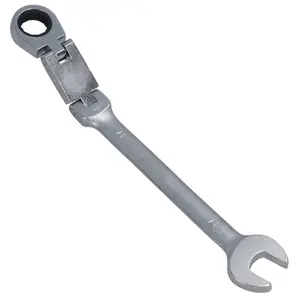 17mm Metric Double Jointed Flexi Ratchet Combination Spanner Wrench 72 Teeth