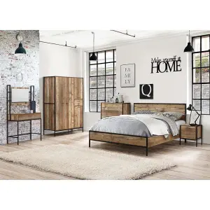 Birlea Urban King Size Bed In Rustic