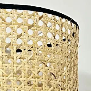 First Choice Lighting Set of 2 Kona Natural Rattan 25 cm Easy Fit Pendant Shades