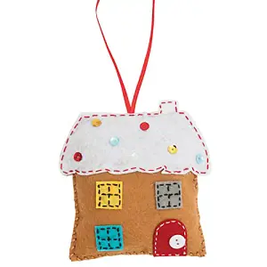 Felt Decoration Kit: Christmas: Gingerbread House