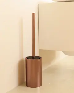 Cosmic Free Standing Toilet Brush Brushed Copper PVD Architect Sp