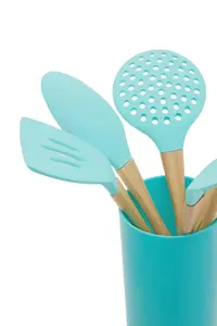 Maison by Premier Zing 7Pc Pastel Green Utensil Set