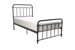 Wallace Metal Bed Black, Single