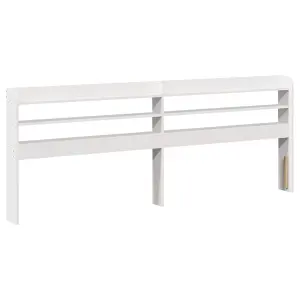 Berkfield Bed Frame without Mattress White 200x200 cm Solid Wood Pine