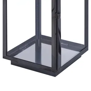 Beliani Modern Lantern BALI Metal Black