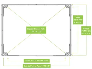 Meridian Gazebo 12ft x 16ft (3.7m x 4.9m) with Single Privacy Wall