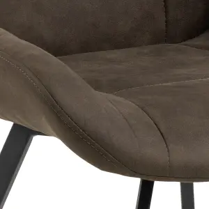 Brooke Dining Chair in Taupe Fabric