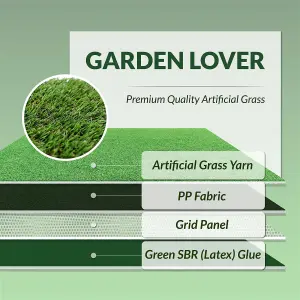 20mm Pile Height Artificial Grass Astro Garden Landscape Turf