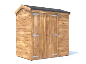 Dunster House Garden Shed 1.8 m x 1.2m Wooden Outdoor Storage Window Overlord Apex Roof